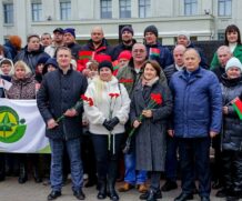 Митинг по случаю очередной годовщины Октябрьской революции